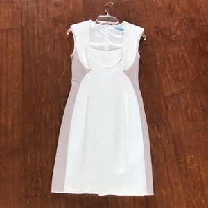 White and Tan Antonio Melani Dress